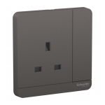 Schneider Electric 施耐德電氣 AvatarOn 13A 單位連保護門有掣插座連LED指示燈 (石墨灰) (E8315N_DG_C5)